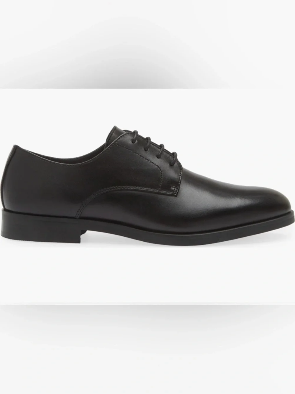 Nordstrom Emmett Plain Toe Derby Formal Leather Men's Dress Shoes Black Size 9